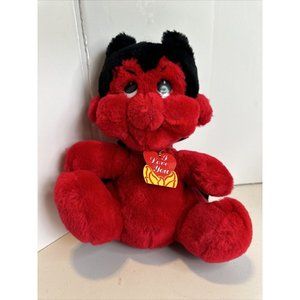I Love You Devil by Wallace Berrie 9” Plush Stuffed Animal 1982 With Tag